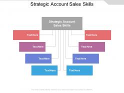 Strategic account sales skills ppt powerpoint presentation gallery clipart cpb