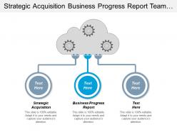 Strategic acquisition business progress report team building motivation cpb