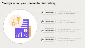 Strategic Action Plan Icon For Decision Making