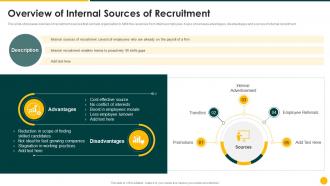 Strategic Action Plan Overview Of Internal Sources Of Recruitment