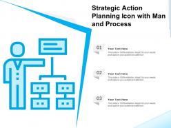 Strategic Action Planning Icon With Man And Process
