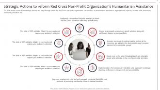 Strategic actions to reform red cross non profit organizations not for profit organization strategies