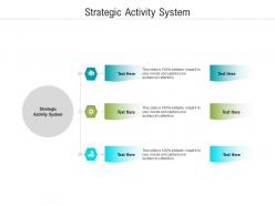Strategic activity system ppt powerpoint presentation professional show cpb