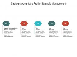 Strategic advantage profile strategic management ppt powerpoint presentation professional objects cpb