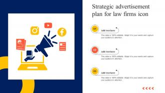 Strategic Advertisement Plan For Law Firms Icon