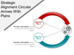 Strategic alignment circular arrows with plans