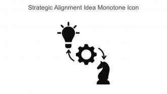 Strategic Alignment Idea Monotone Icon In Powerpoint Pptx Png And Editable Eps Format