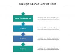 Strategic alliance benefits risks ppt powerpoint presentation layouts layouts cpb