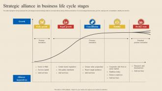 Strategic Alliance In Business Life Cycle Stages