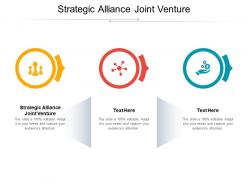 Strategic alliance joint venture ppt powerpoint presentation model microsoft cpb
