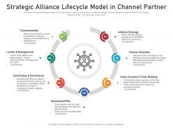 Strategic alliance lifecycle model in channel partner