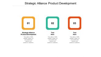 Strategic alliance product development ppt powerpoint presentation file templates cpb