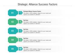Strategic alliance success factors ppt powerpoint presentation inspiration slideshow cpb
