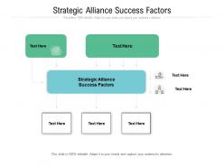Strategic alliance success factors ppt powerpoint presentation slides vector cpb