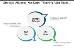 Strategic alliances net score thanking agile team business chart cpb