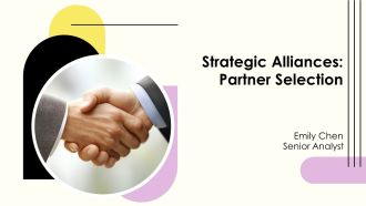 Strategic Alliances Partner Selection PPT Guidelines AT