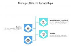 Strategic alliances partnerships ppt powerpoint presentation professional pictures cpb