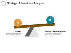 Strategic alternatives analysis ppt slides deck cpb