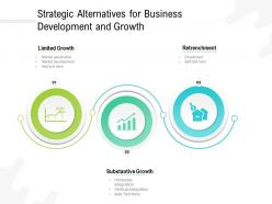 Strategic alternatives for business development and growth