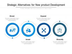 Strategic alternatives for new product development
