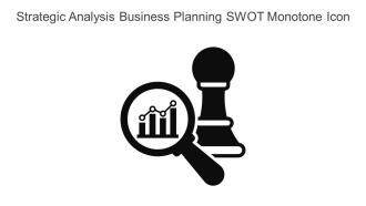 Strategic Analysis Business Planning Swot Monotone Icon In Powerpoint Pptx Png And Editable Eps Format