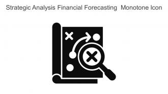 Strategic Analysis Financial Forecasting Monotone Icon In Powerpoint Pptx Png And Editable Eps Format