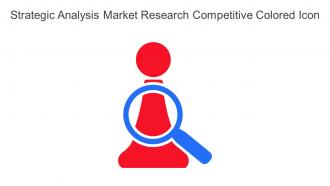 Strategic Analysis Market Research Competitive Colored Icon In Powerpoint Pptx Png And Editable Eps Format
