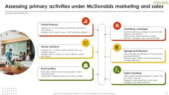 Strategic Analysis Of Mcdonalds Complete Value Chain Powerpoint PPT Template Bundles Graphical Captivating