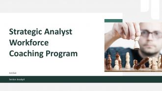Strategic Analyst Workforce Coaching Program PPT Template ST AI