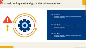 Strategic And Operational Goals Risk Assessment Icon