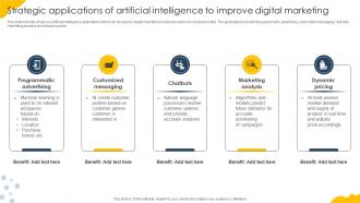 Strategic Applications Of Artificial Intelligence To Improve Digital Marketing