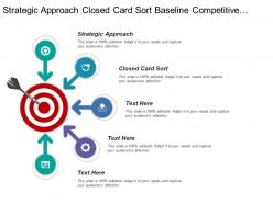 Strategic approach closed card sort baseline competitive benchmarking
