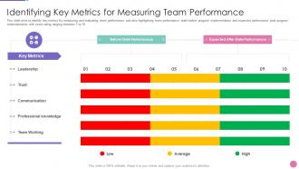 Strategic approach develop organization identifying metrics measuring team performance
