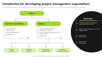 Strategic Approach For Developing Stakeholder Introduction For Developing Project Management