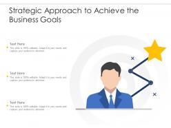Strategic approach to achieve the business goals