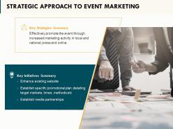 Strategic Approach To Event Marketing Ppt Powerpoint Presentation Example