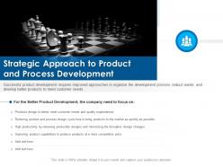 Strategic Approach To Product And Process Development