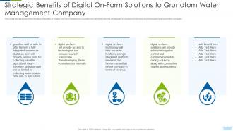 Strategic Benefits Of Digital On Farm Solutions Company Leverage Innovative Solutions