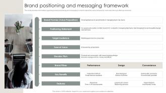 Strategic Brand Management Process Brand Positioning And Messaging Framework