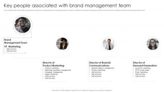 Strategic Brand Management Process Key People Associated With Brand Management Team