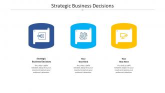 Strategic business decisions ppt powerpoint presentation inspiration format ideas cpb