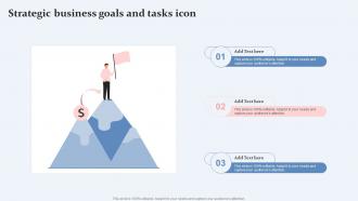 Strategic Business Goals And Tasks Icon