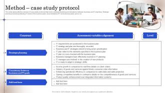 Strategic Business IT Alignment Method Case Study Protocol Ppt Infographic Template Guidelines