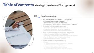 Strategic Business IT Alignment Powerpoint Presentation Slides Professional Researched