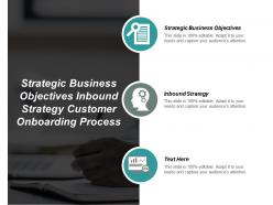 Strategic business objectives inbound strategy customer onboarding process cpb
