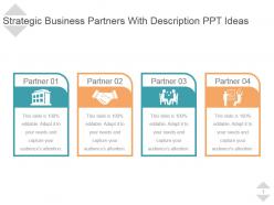 Strategic business partners with description ppt ideas