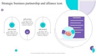 Strategic Business Partnership And Alliance Icon