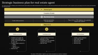 Strategic Business Plan For Real Estate Agent