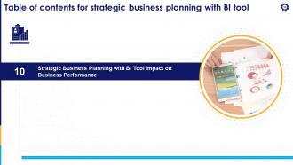 Strategic Business Planning With BI Tool Powerpoint Presentation Slides Professional Idea