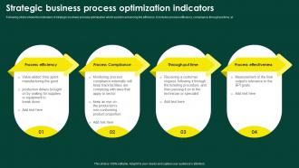 Strategic Business Process Optimization Indicators